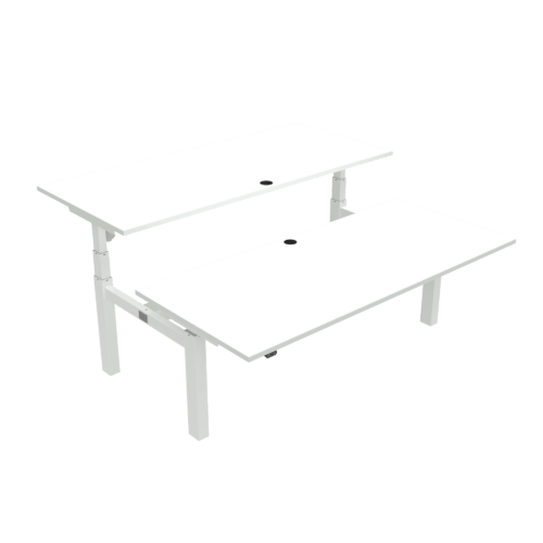 Medium Duty Corner Standing Desk Back Centre