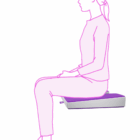 IC168 Coccyx Wedge Render in-use