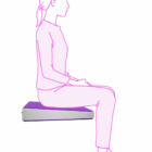 IC168 Posture Wedge Cushion Render in-use